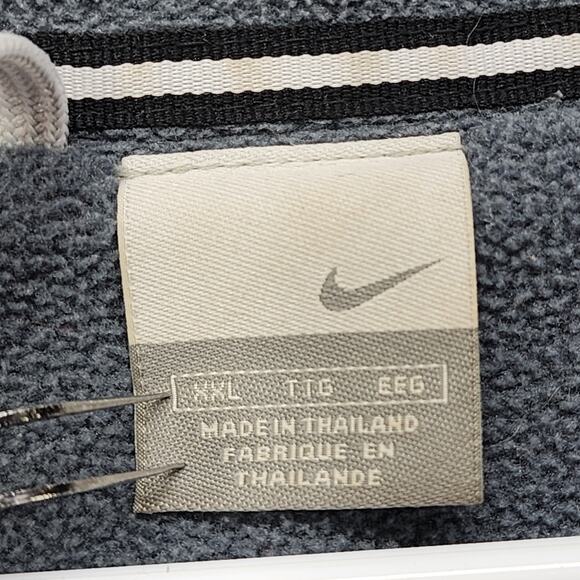 VINTAGE Y2K Nike Jacket Mens XXL Black Full Zip Puffer Windbreaker Streetwear - Picture 10 of 16